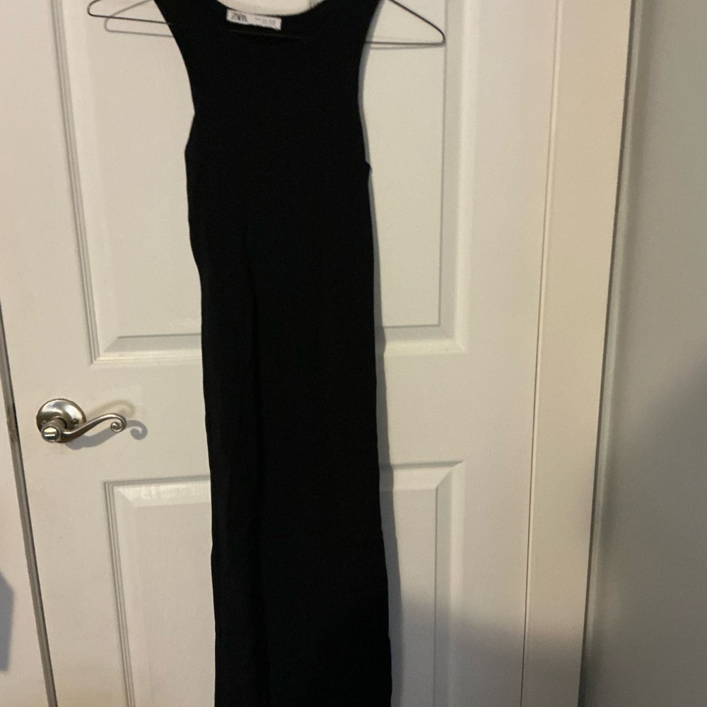 Zara Black Sleeveless Dress (US Small), Black